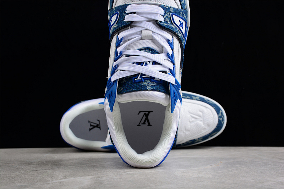 Louis Vuitton [L*V TRAINER SNEAKERS DARK BLUE/WHITE/DARK BLUE]-[MAN:38-45] - Image 13