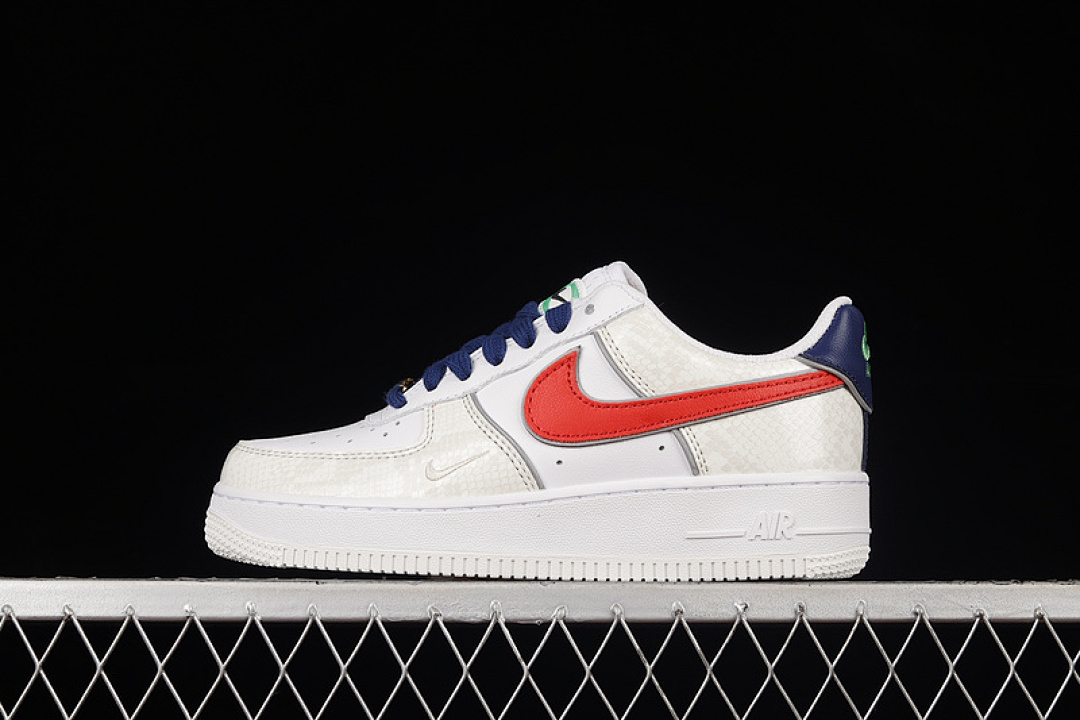 Nike [DV1493-161]-[AIR FORCE 1 LOW 07 LX JUST DO IT WHITE/UNIVERSITY RED]-[WOMAN:36-39]-[MAN:40-45], photo 1