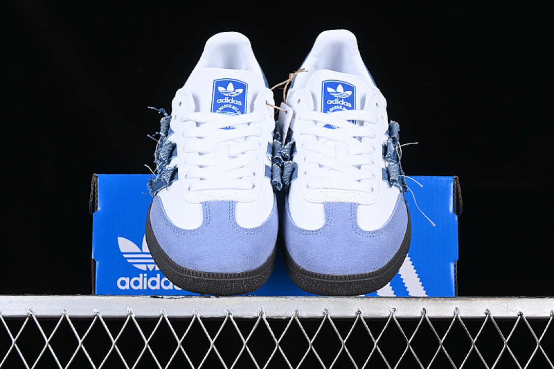 Adidas [IG1024]-[SAMBA VEGAN OG WHITE/BLACK/BLUE]-[WOMAN:36-40] - Image 13