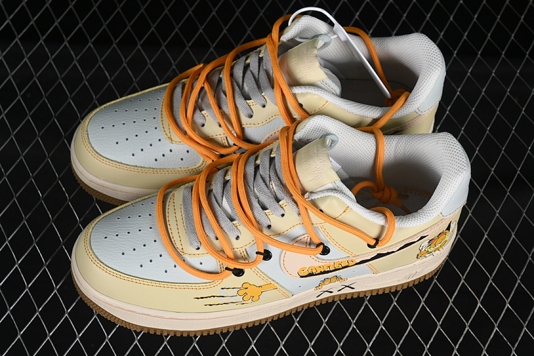 Nike [KS6896-111]-[AIR FORCE 1 07 LOW GARFIELD GREY/BEIGE/YELLOW]-[WOMAN:36-39]-[MAN:40-45] - Image 11