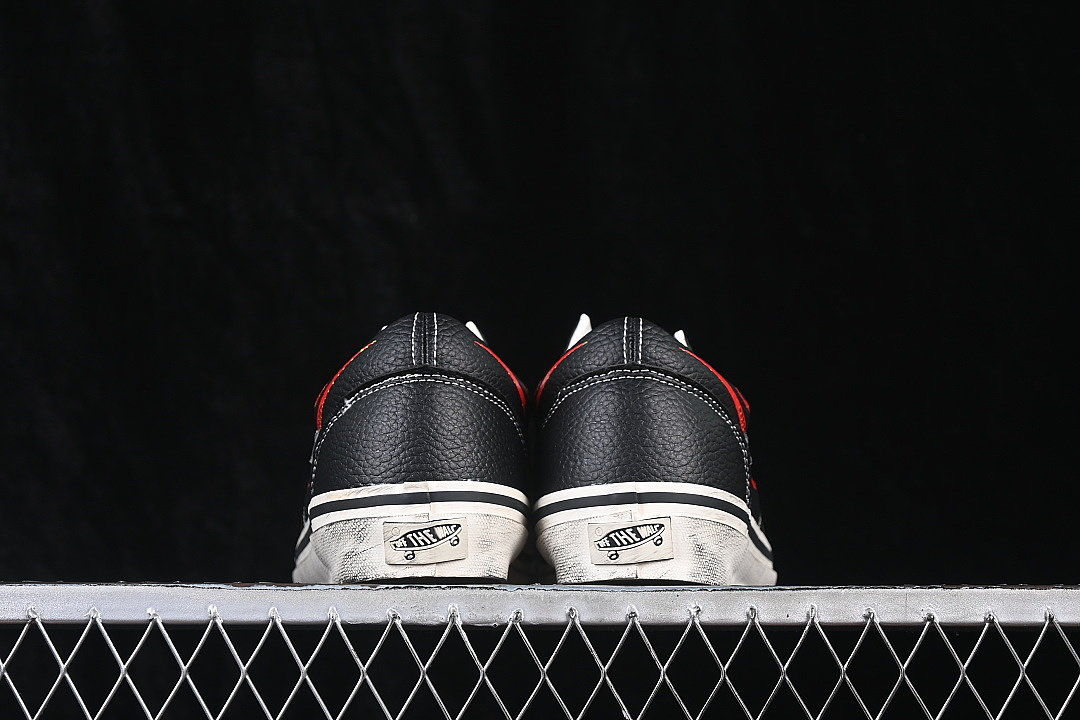 Unbranded [VN000D9RCJK]-[OLD SKOOL CASUAL SKATE SHOES BLACK/YELLOW/RED]-[WOMAN:35-39]-[MAN:40-44] - Image 12