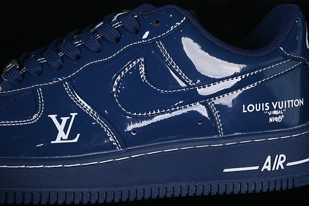 Nike [NH0601-524]-[AIR FORCE 1 07 LOW CASUAL SNEAKERS NAVY BLUE/NAVY BLUE]-[WOMAN:36-39]-[MAN:40-45] - Image 8