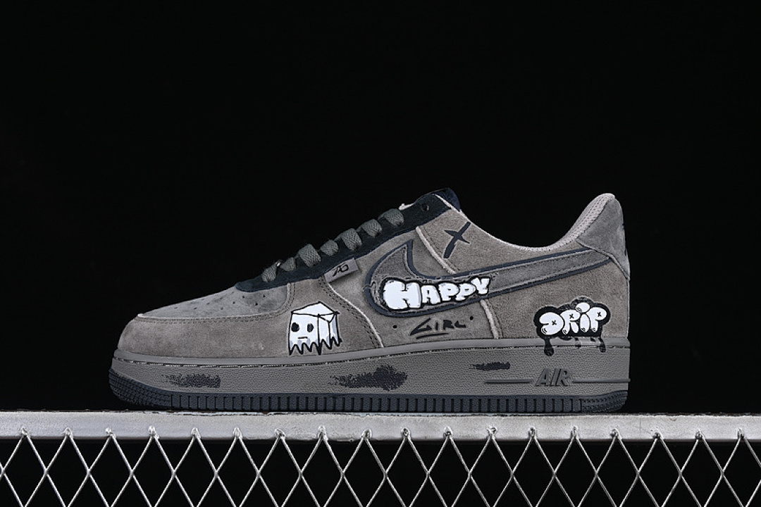 Nike [CD1221-806]-[AIR FORCE 1 07 LOW Box Ghost GREY/BLACK]-[WOMAN:36-39]-[MAN:40-45] - Image 2