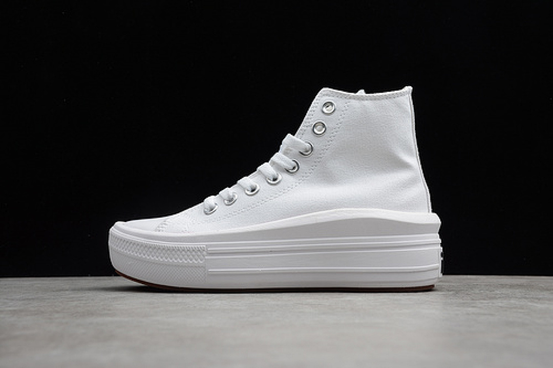 CHUCK TAYLOR ALL STAR MOVE PLATFORM HIGH WHITE/WHITE/WHITE · 568498C, photo 1