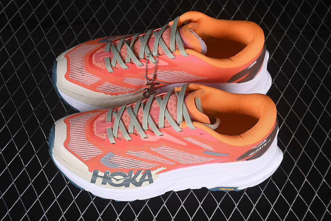 Hoka [1162010 FPR]-[LIGHTWEIGHT MOUNTAIN RUNNING SHOES RED/ORANGE/WHITE]-[WOMAN:36-39]-[MAN:40-45] - Image 10