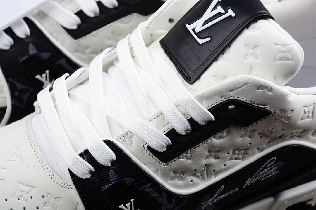 Louis Vuitton [L*V TRAINER LOW SNEAKERS WHITE/BLACK/WHITE]-[WOMAN:36-39]-[MAN:40-45] - Image 8