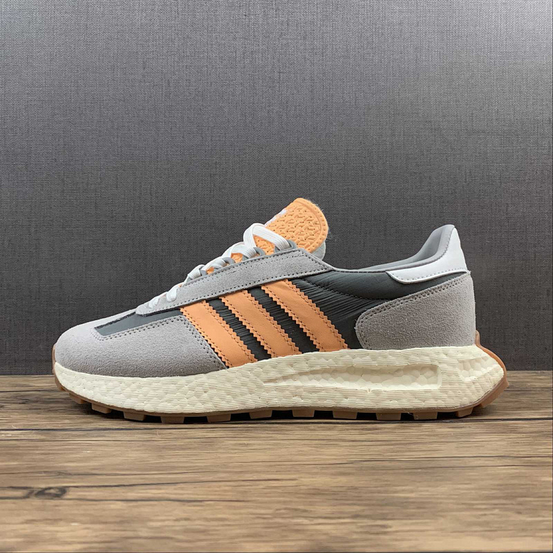 Unbranded [H03077]-[RETROPY E5 SHOES GREY THREE/ACID ORANGE/GREY TWO]-[WOMAN:36-39]-[MAN:40-45], photo 1