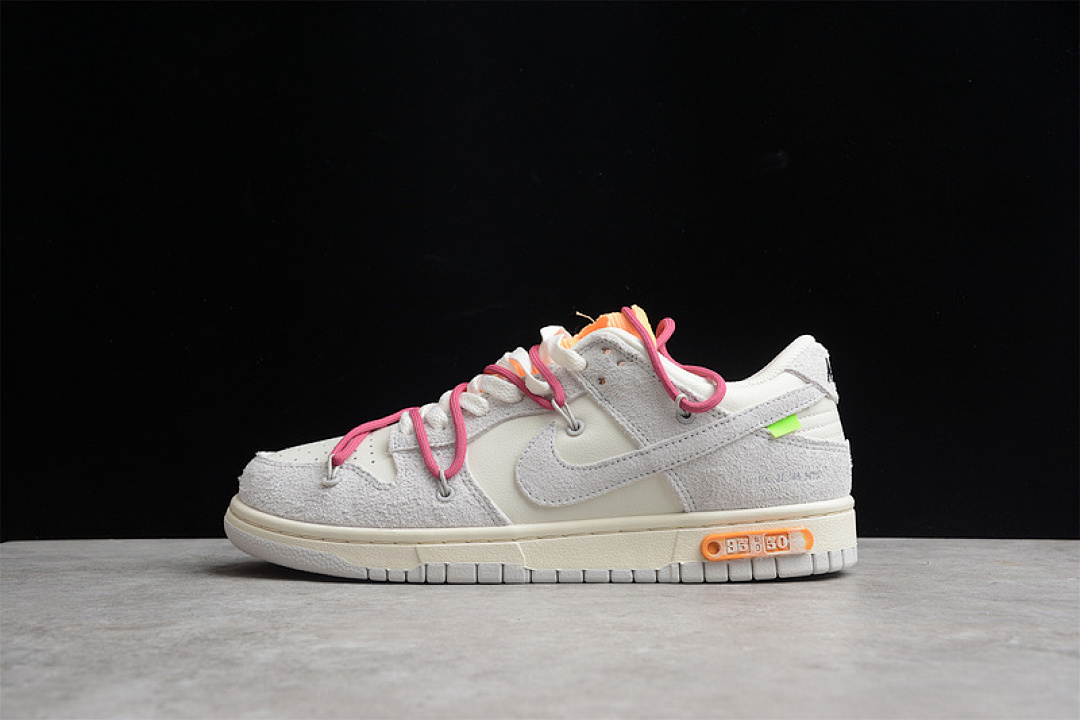 Off-White [DJ0950-114]-[OW X SB DUNK LOW LOT 35 OF 50 SAIL/NEUTRAL GREY/PINK]-[UNISEX:36-45], photo 1