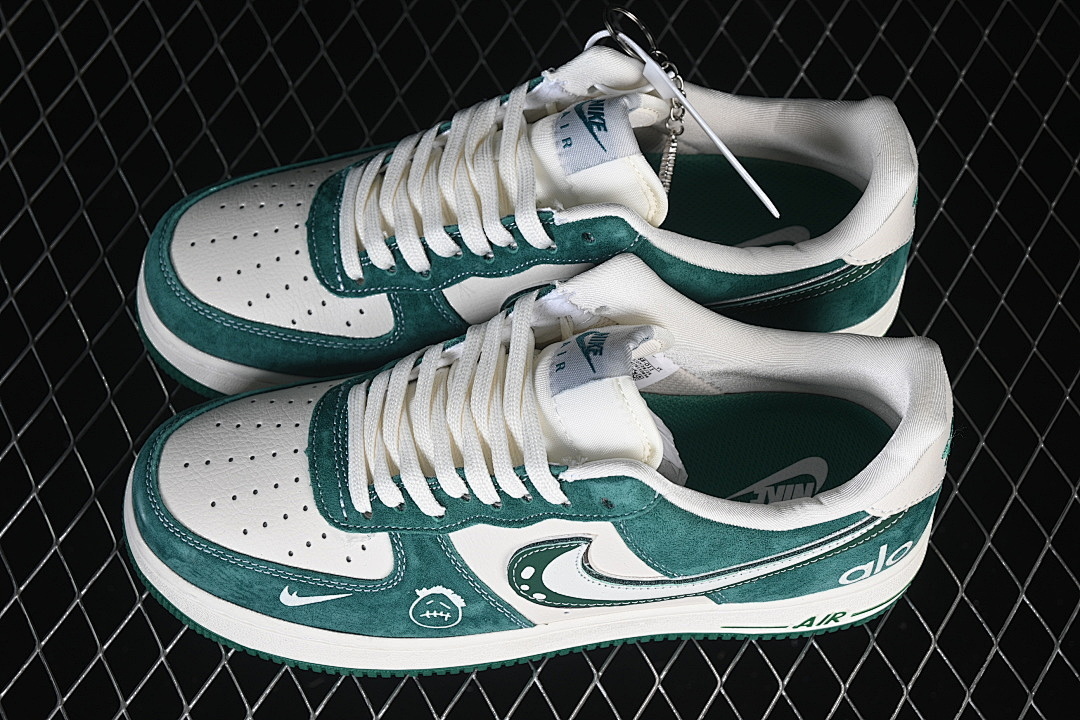 Nike [SY1388-011]-[AIR FORCE 1 07 LOW CASUAL SHOES DARK GREEN/WHITE]-[WOMAN:36-39]-[MAN:40-45] - Image 10
