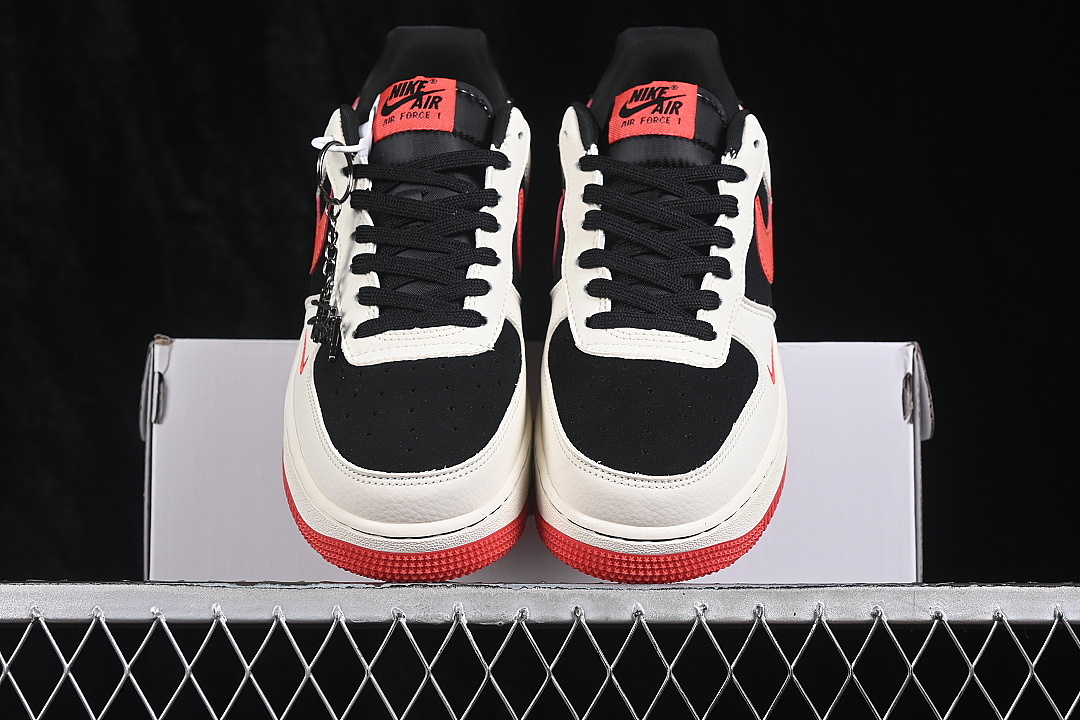 Nike [DF0188-150]-[AIR FORCE 1 07 LOW CASUAL SNEAKERS WHITE/BLACK/RED]-[WOMAN:36-39]-[MAN:40-45] - Image 13