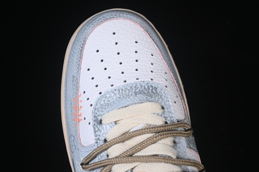 Nike [YT0303-222]-[AIR FORCE 1 07 LOW WHITE/GREY/PINK/BLUE]-[WOMAN:36-39]-[MAN:40-45] - Image 10