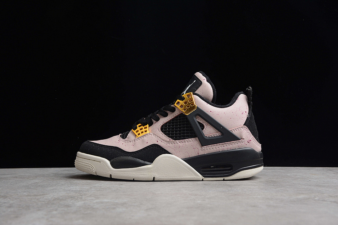Jordan [AQ9129-601]-[AIR JORDAN 4 RETRO SPLATTER SILT RED/BLACK-PHANTOM-VOLT]-[UNSIEX:36-46], photo 1