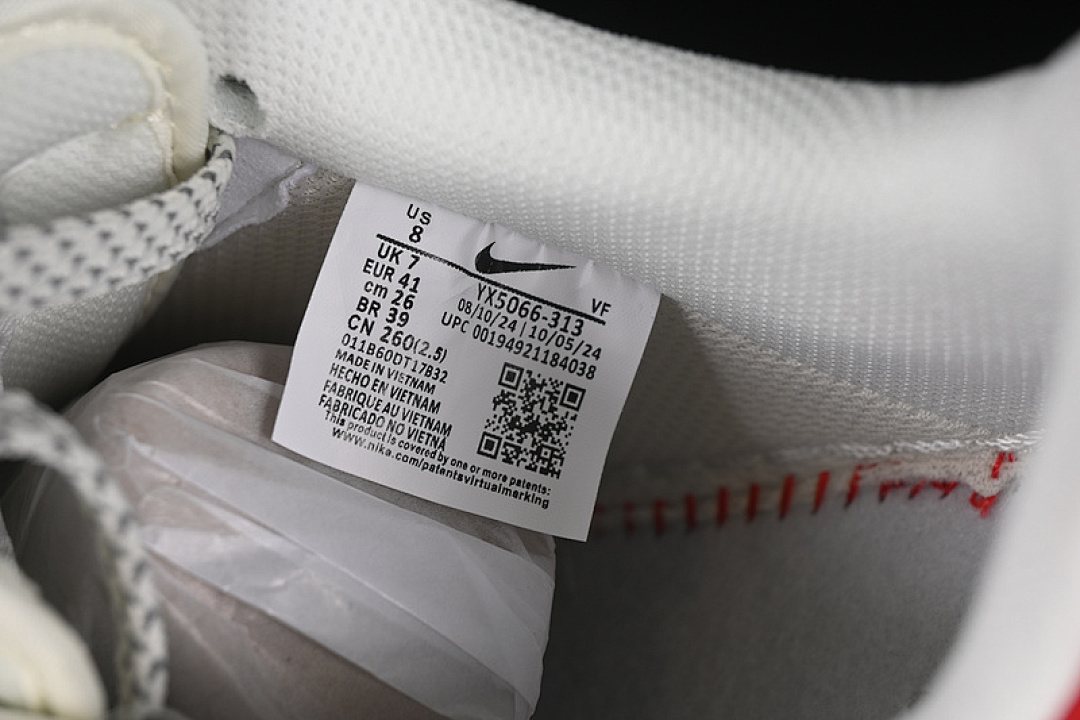 Nike [YX5066-313]-[AIR FORCE 1 07 LOW WHITE/GREY/RED]-[WOMAN:36-39]-[MAN:40-45] - Image 6
