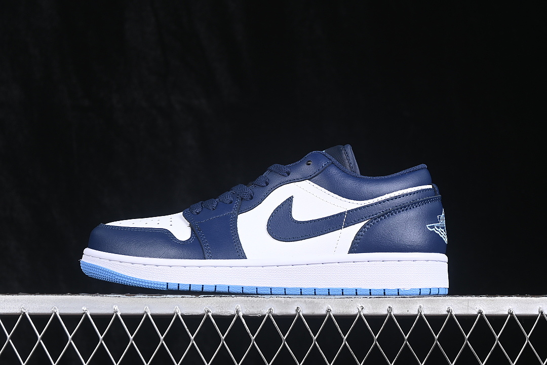 Jordan [553558-404]-[JORDAN 1 LOW MIDNIGHT NAVY/WHITE/UNIVERSITY BLUE]-[WOMAN:36-39]-[MAN:40-46], photo 1