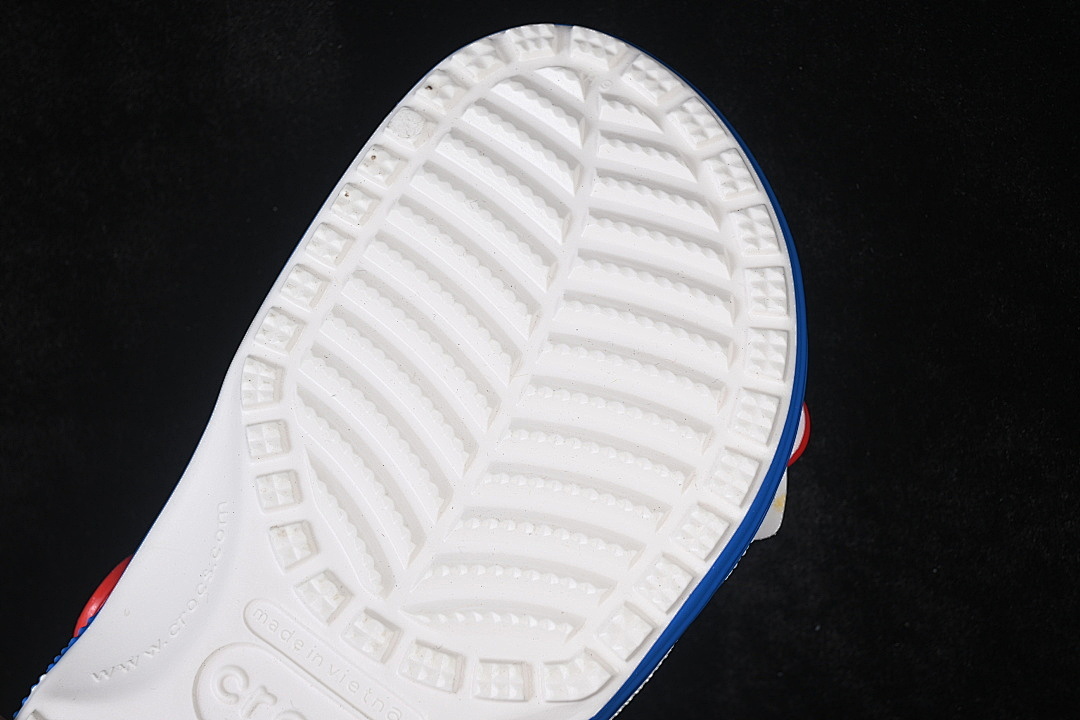 Crocs [CASUAL SLIP-ON SHOES WHITE/RED/BLUE]-[WOMAN:36-39]-[MAN:40-46] - Image 3