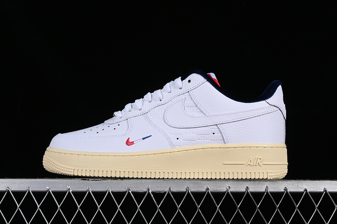 Nike Nike KITH AIR FORCE 1 07 LOW FRANCE WHITE/BLACK/YELLOW · CZ7927-100, photo 1