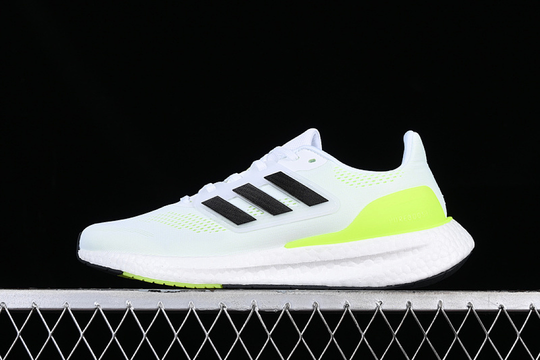 Adidas [IF2379]-[ADIDAS PUREBOOST 22 WHITE/BLACK/GREEN]-[WOMAN:36-39]-[MAN:40-45], photo 1