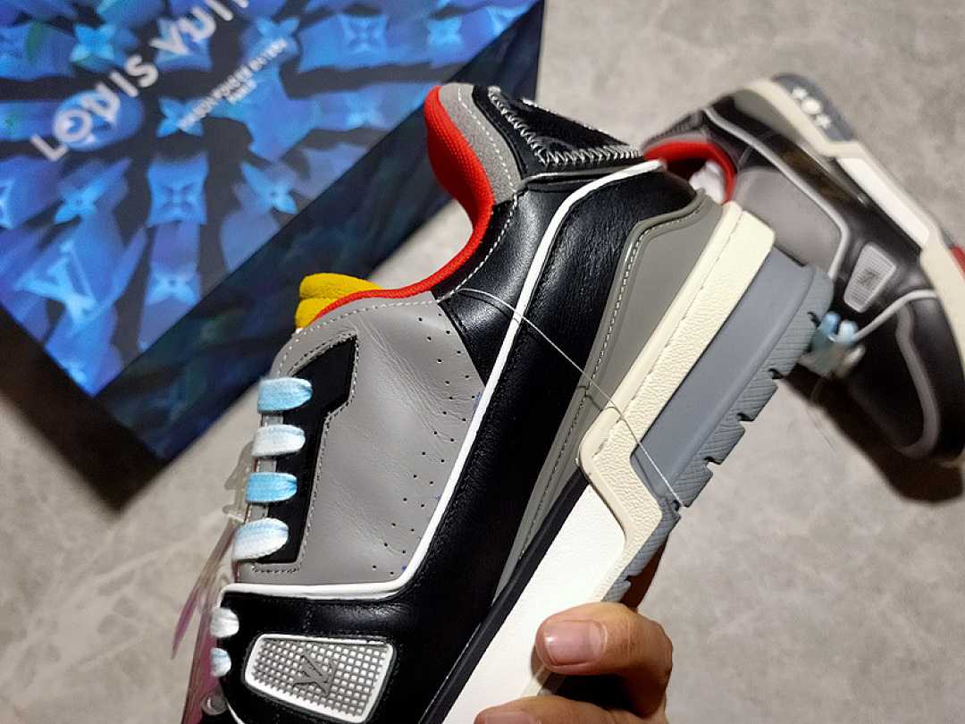 Louis Vuitton [L*V 2021 TRAINER SNEAKERS WHITE/BLACK/MULTI-COLOR]-[MAN:38-45] - Image 5
