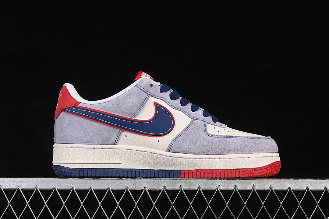 Nike [HT5088-625]-[AIR FORCE 1 07 LOW CASUAL SNEAKERS WHITE/BLUE/RED]-[WOMAN:36-39]-[MAN:40-45] - Image 16