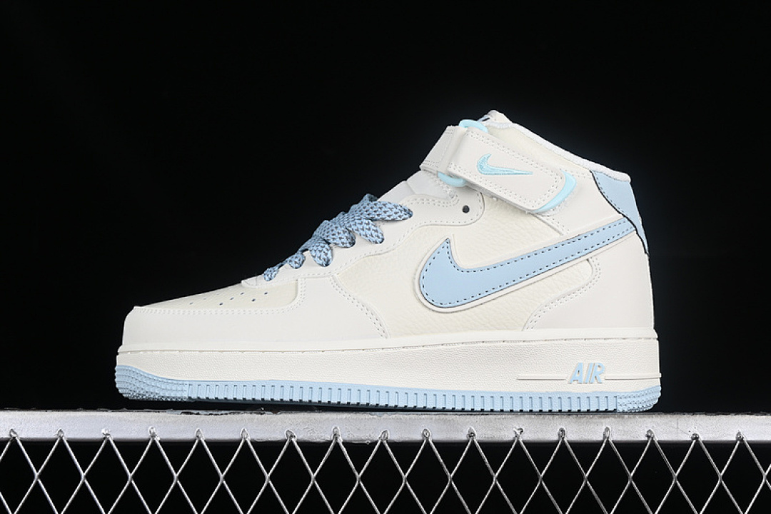 Nike [SH0235-555]-[AIR FORCE 1 07 MID WHITE/BLUE]-[WOMAN:36-39]-[MAN:40-45], photo 1