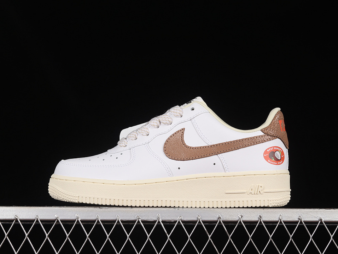 Nike [DJ9943-101]-[AIR FORCE 1 LOW 07 LX WHITE/COCONUT MILK/TEAM ORANGE/ARCHAEO (BROWN]), photo 1