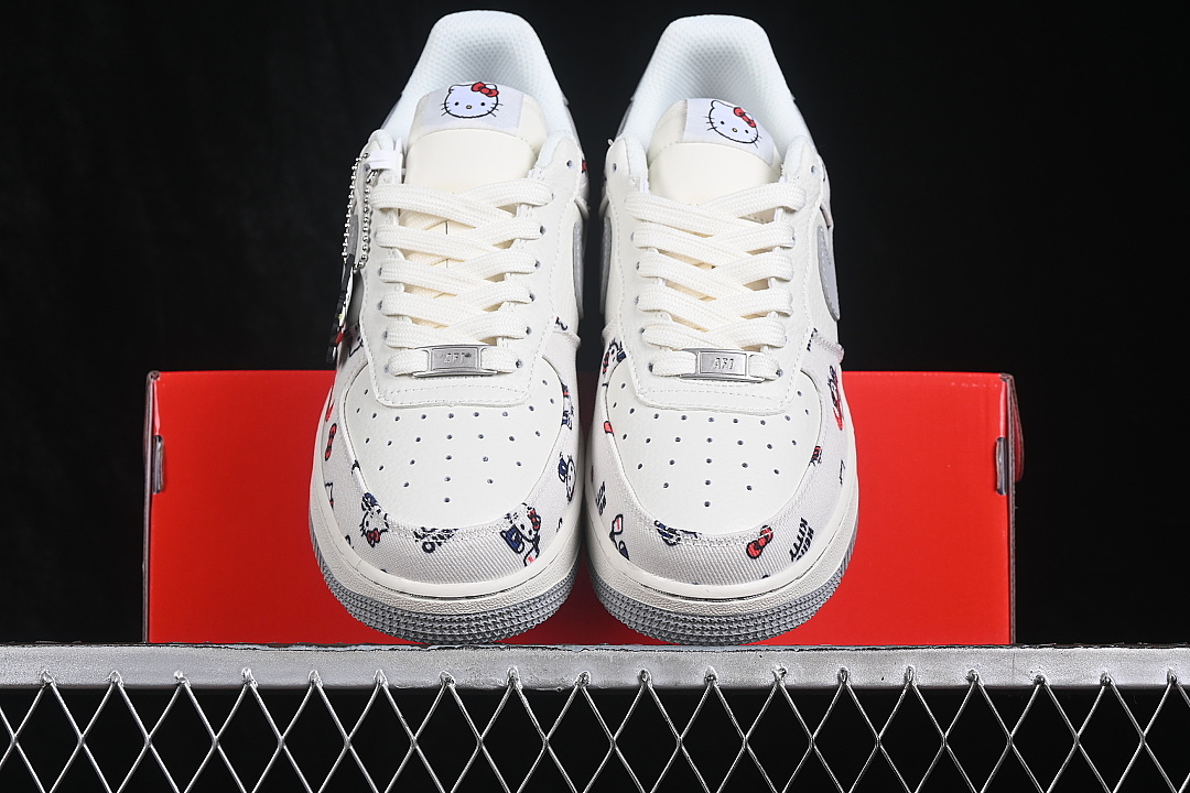 Nike [NH0601-608]-[AIR FORCE 1 07 LOW CASUAL SNEAKERS WHITE/GREY]-[WOMAN:36-39]-[MAN:40-45] - Image 13