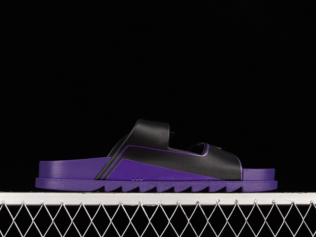 Louis Vuitton [L*V TREND CLASSIC SLIPPERS BLACK/BLACK/PURPLE]-[WOMAN:35-39]-[MAN:40-45] - Image 10