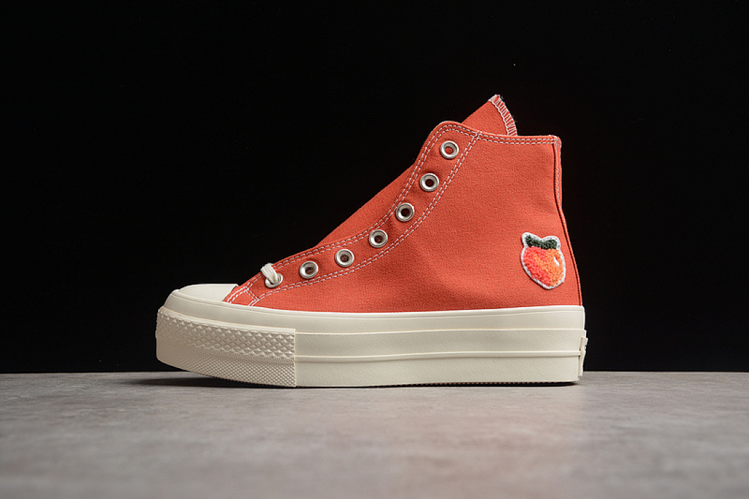 Converse Converse CHUCK TAYLOR ALL STAR HIGH LIFT PLATFORM PEACHES ORANGE/EGRET · A03175C, photo 1