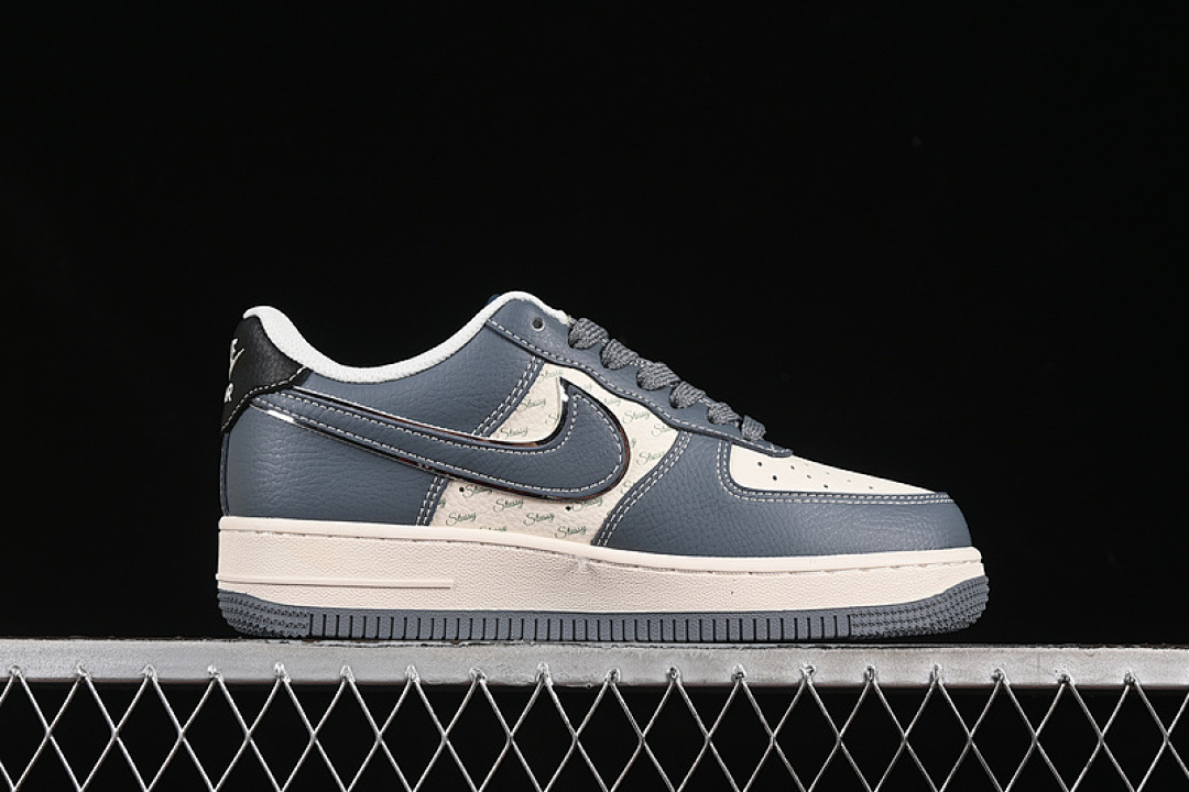 Nike [XS1958-553]-[AIR FORCE 1 07 LOW WHITE/GREY/BLACK]-[WOMAN:36-39]-[MAN:40-45] - Image 16