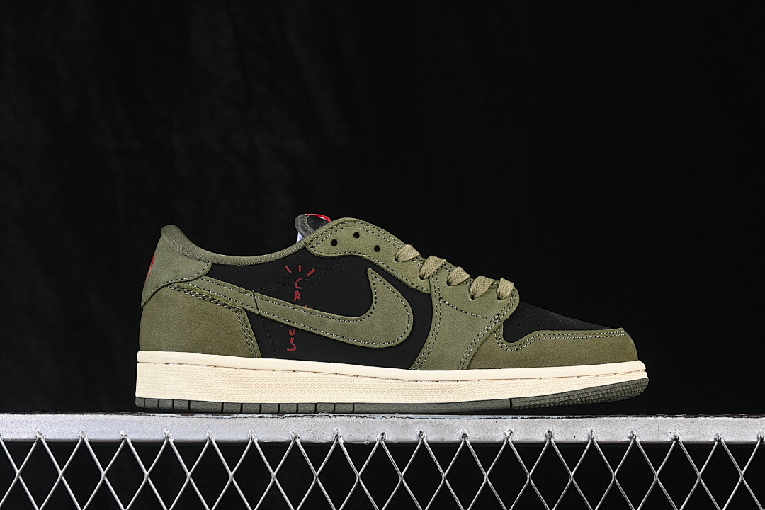 Jordan [DM7866-002]-[JORDAN 1 RETRO LOW OG SP BLACK/OLIVE-MUSLIN]-[WOMAN:36-39]-[MAN:40-48.5] - Image 16