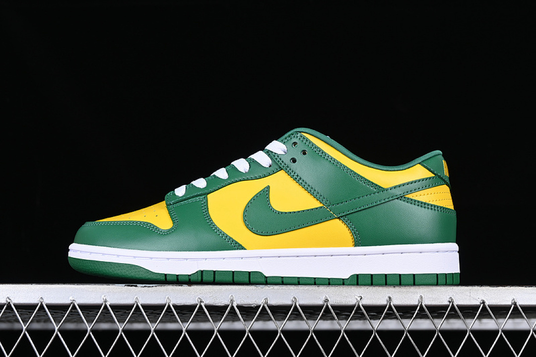 Unbranded [CU1727-700]-[DUNK LOW SP BRAZIL 2020 VARSITY MAIZE/PINE GREEN/WHITE]-[WOMAN:36-39]-[MAN:40-46], photo 1