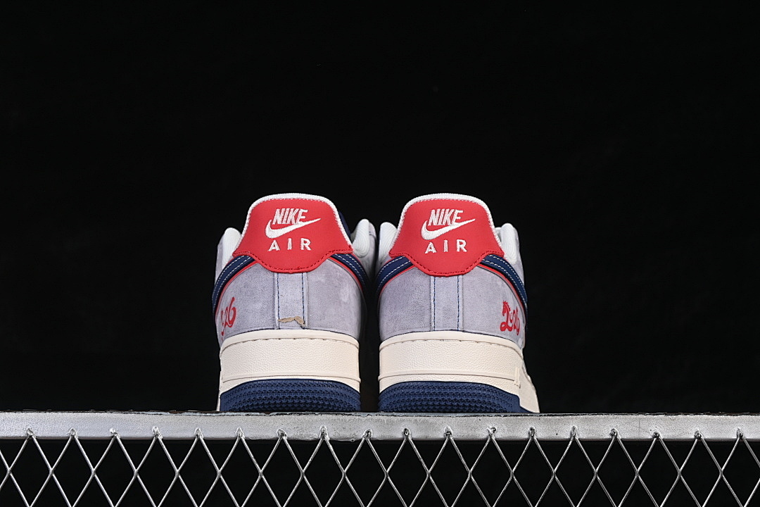 Nike [HT5088-625]-[AIR FORCE 1 07 LOW CASUAL SNEAKERS WHITE/BLUE/RED]-[WOMAN:36-39]-[MAN:40-45] - Image 14