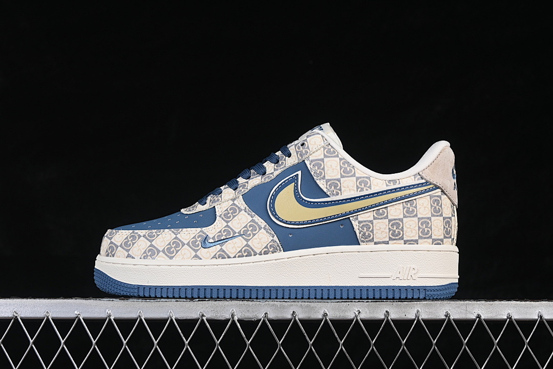 Nike Nike AIR FORCE 1 07 LOW BEIGE/BLUE/GREY/YELLOW · XL1979-127, photo 1