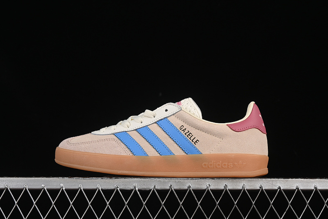 Unbranded [JQ0010]-[ORIGINALS GAZELLE INDOOR BEIGE/BLUE/RED]-[WOMAN:35-39]-[MAN:40-45], photo 1