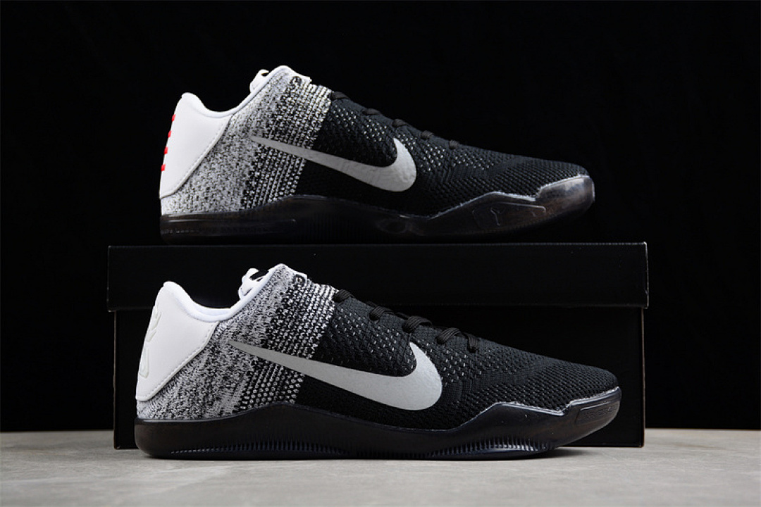 Nike [822675-105]-[KOBE 11 ELITE LOW LAST EMPEROR WHITE/GREY/BLACK]-[MAN:40-46] - Image 16