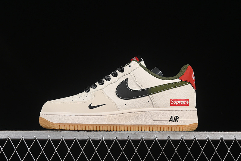 Nike Nike AIR FORCE 1 07 LOW SUPREME WHITE/BLACK/RED · XS1958-567, photo 1