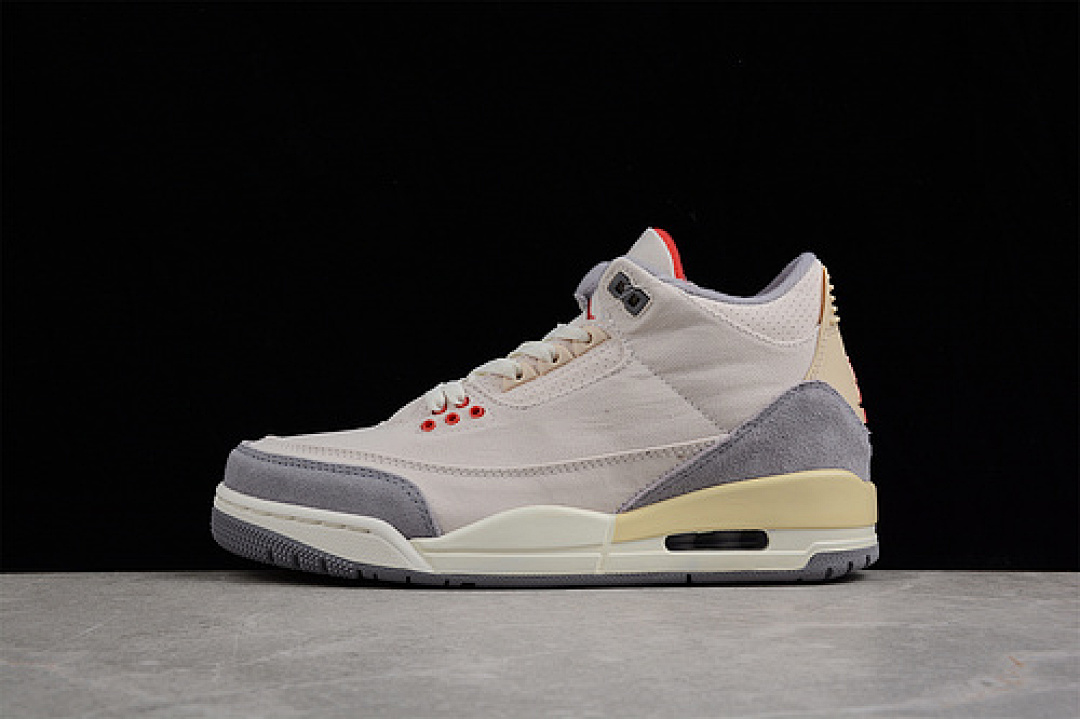 Jordan AIR Jordan 3 RETRO SE MUSLIN/UNIVERSITY RED/CEMENT GREY/SAIL · DH7139-100, photo 1