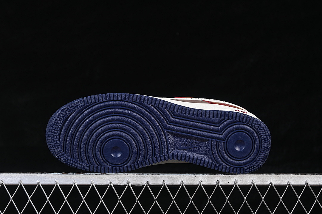 Nike [NH0601-535]-[AIR FORCE 1 07 LOW WHITE/BROWN/RED/NAVY BLUE/GOLD]-[WOMAN:36-39]-[MAN:40-45] - Image 15