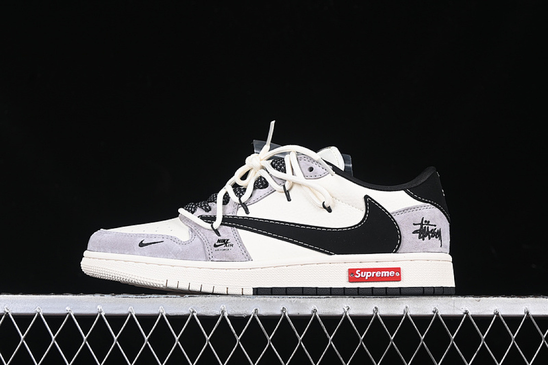 Jordan [SJ0086-139]-[TRAVIS SCOTT X FRAGMENT DESIGN AIR JORDAN 1 LOW OG SP GREY/WHITE/BLACK][36-45], photo 1