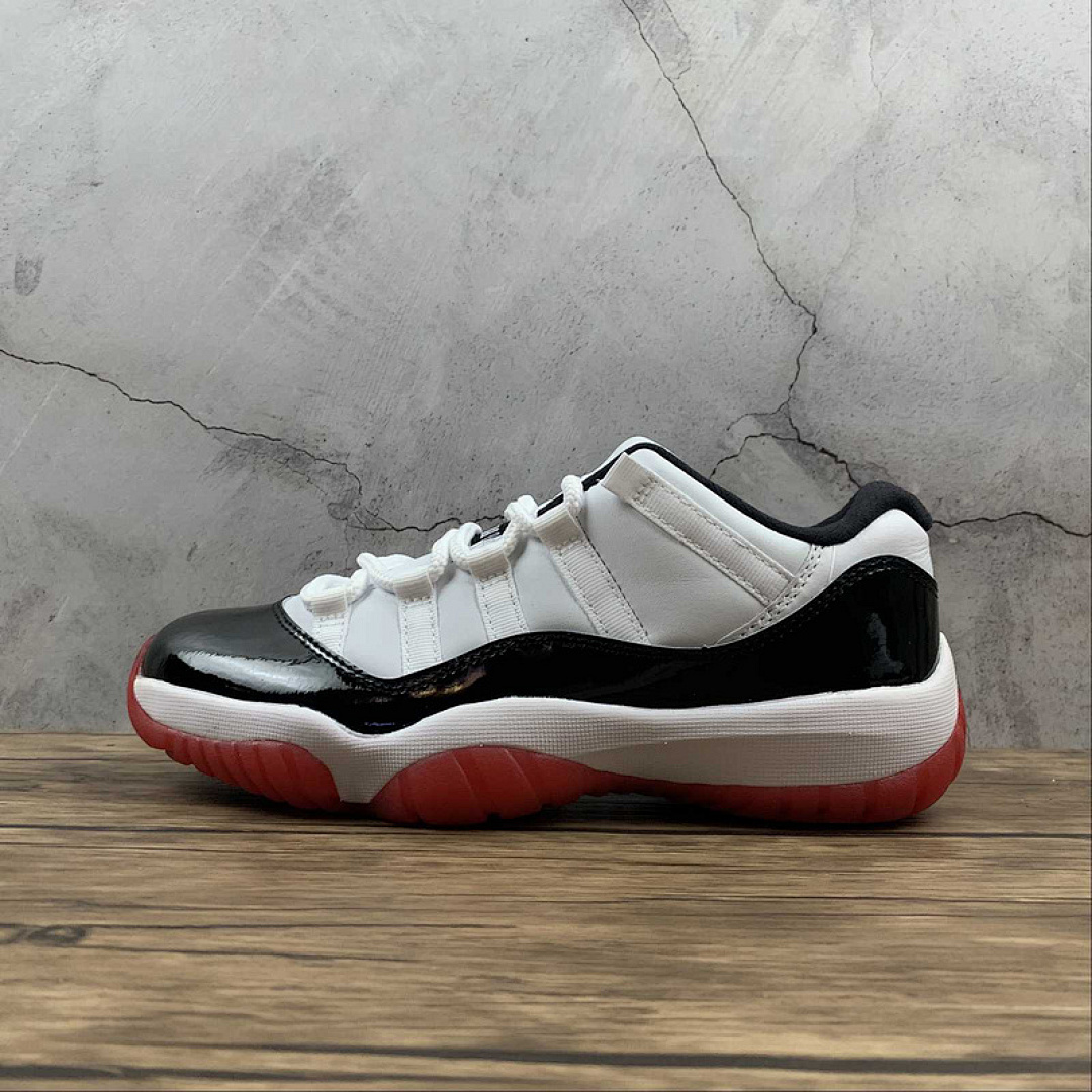 Jordan [AV2187-160]-[AIR JORDAN 11 RETRO LOW CONCORD-BRED WHITE/UNIVERSITY RED/BLACK]-[MAN:40-47], photo 1