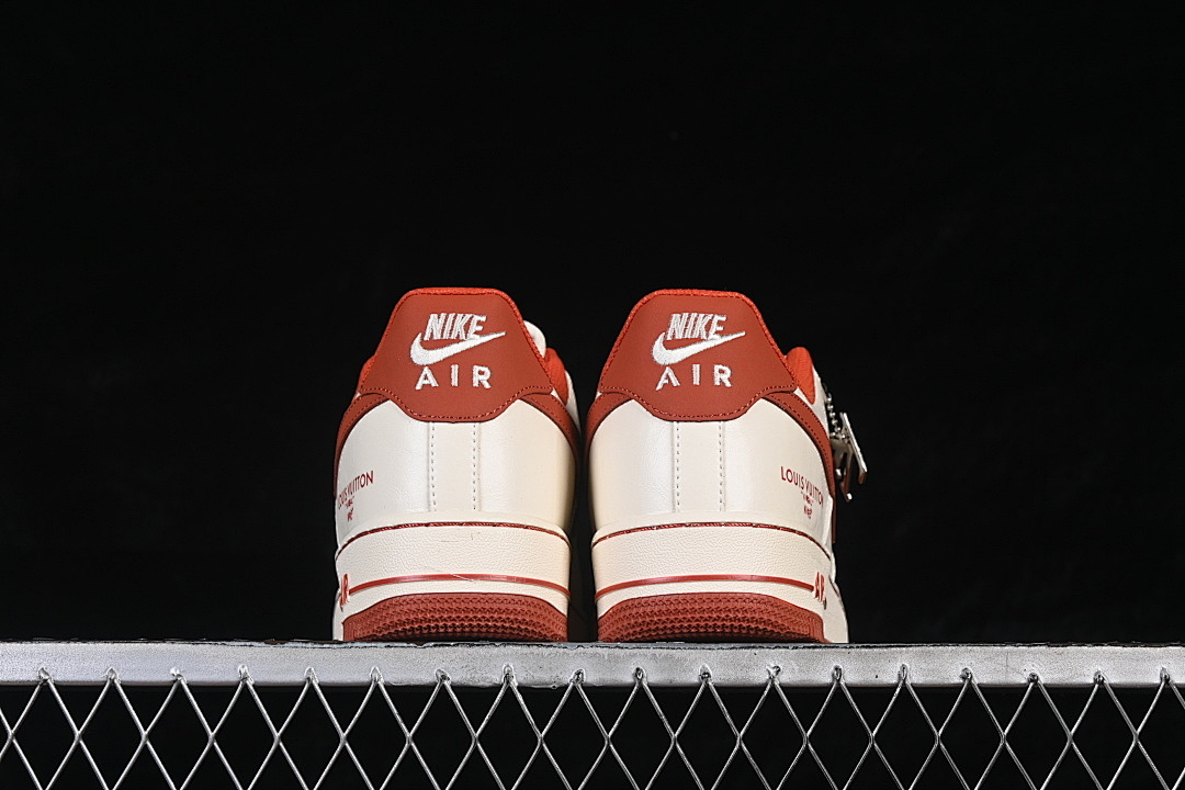 Nike [NH0601-588]-[AIR FORCE 1 07 LOW CASUAL SNEAKERS RED/BEIGE]-[WOMAN:36-39]-[MAN:40-45] - Image 13