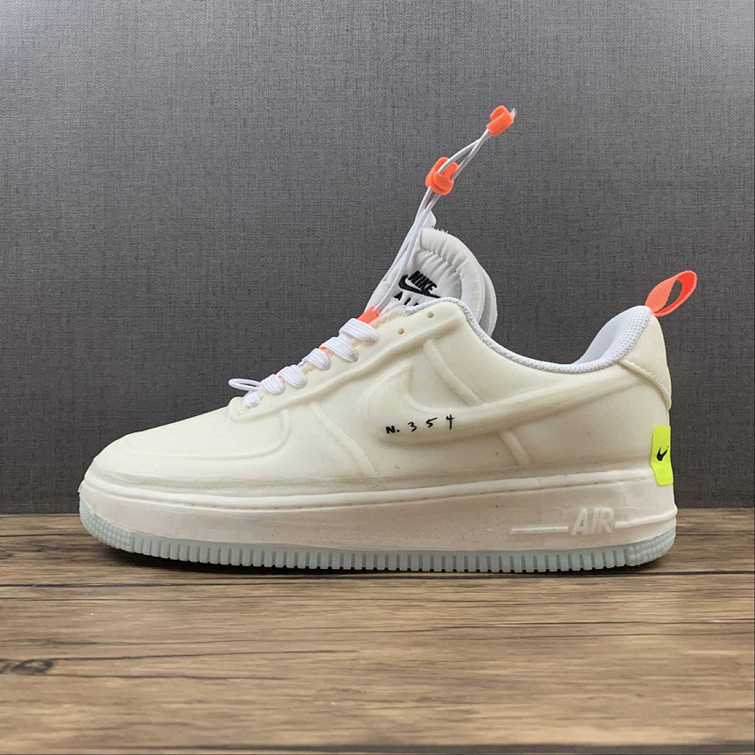 Nike [CV1754-100]-[AIR FORCE 1 LOW EXPERIMENTAL WHITE/SAIL/ATOMIC ORANGE/BLACK]-[UNSIEX:36-45], photo 1