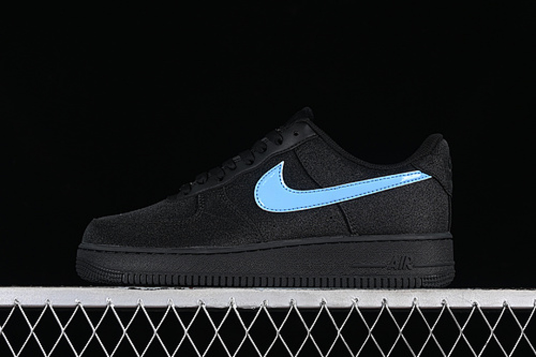 Nike [CW2288-111]-[AIR FORCE 1 07 LOW BLACK/BLUE]-[WOMAN:36-39]-[MAN:40-45], photo 1