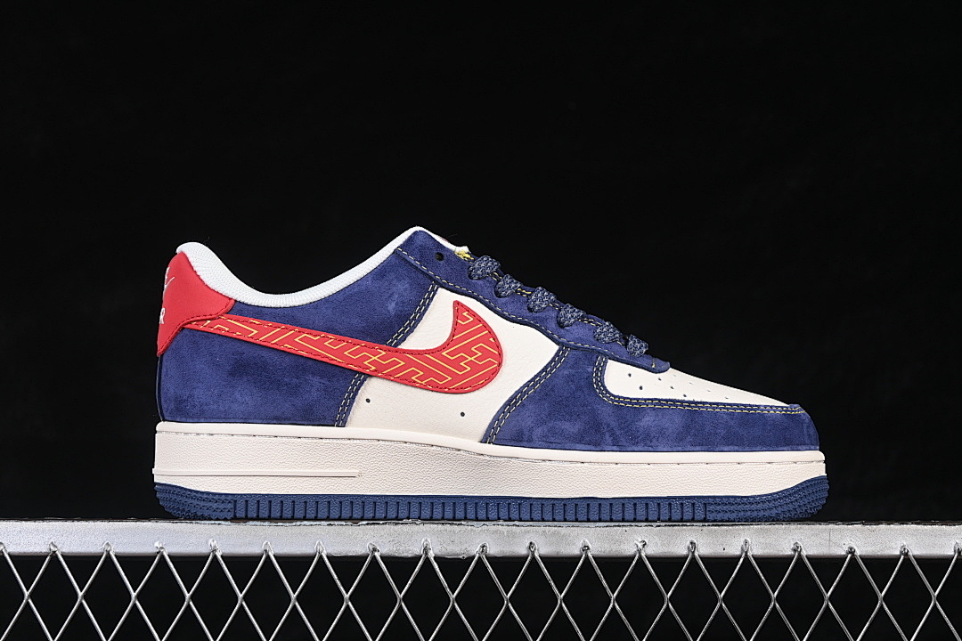 Nike [QW5288-136]-[AIR FORCE 1 07 LOW CASUAL SNEAKERS WHITE/NAVY BLUE/RED]-[WOMAN:36-39]-[MAN:40-45] - Image 16