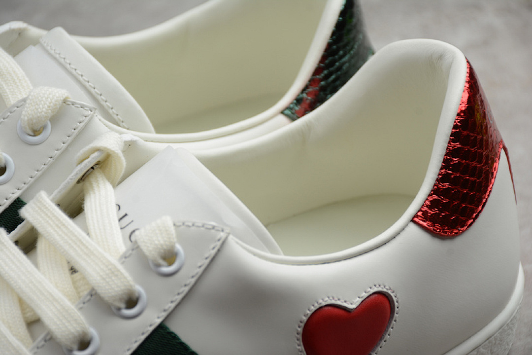 Gucci [GU*CCI ACE EMBROIDERED LOW-TOP SNEAKER WHITE/GREEN/RED]-[WOMAN:35-39]-[MAN:40-44] - Image 7