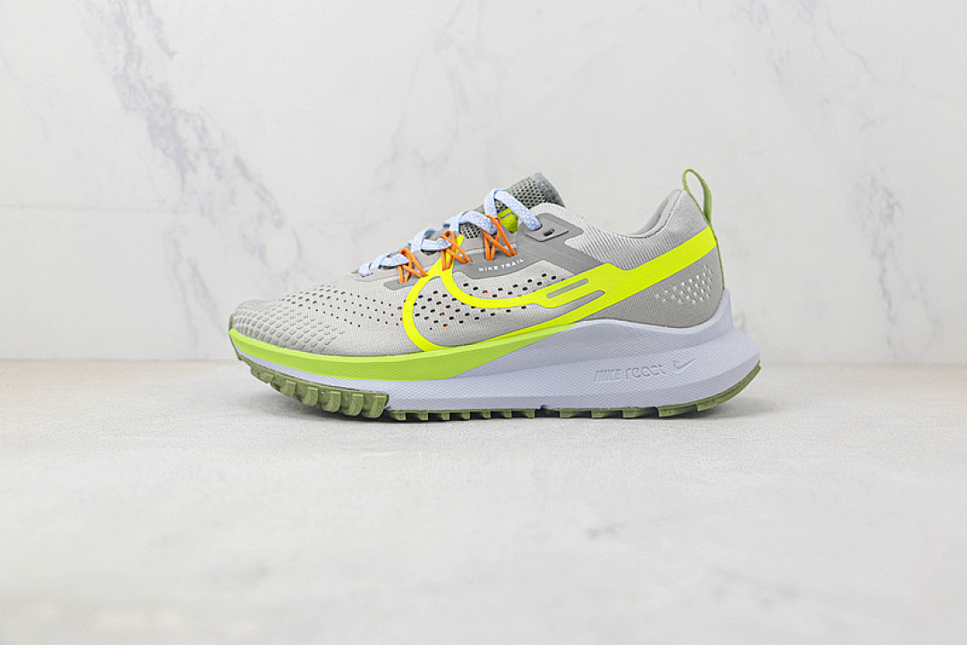 Nike [DJ6158-002]-[REACT PEGASUS TRAIL 4 LIGHT GREY/GREEN/WHITE]-[WOMAN:36-39]-[MAN:40-45], photo 1