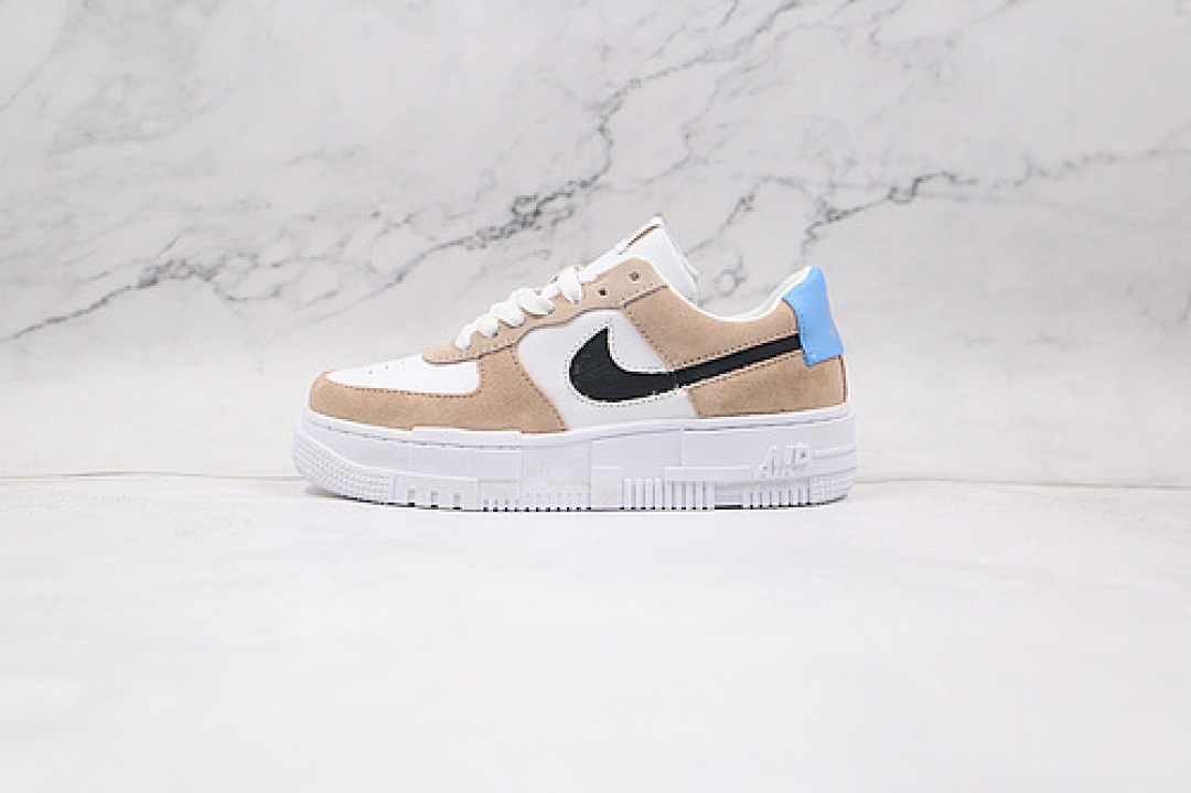 Nike [DH3861-001]-[AIR FORCE 1 LOW PIXEL DESERT SAND/WHITE/PSYCHIC BLUE/DARK CINDER]-[MAN:40-45], photo 1