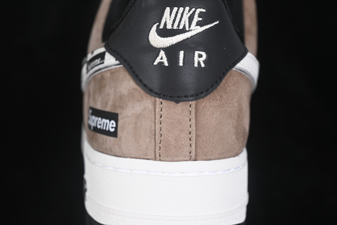 Nike [WY0655-101]-[AIR FORCE 1 07 LOW CASUAL SNEAKERS WHITE/BROWN/BLACK]-[WOMAN:36-39]-[MAN:40-45] - Image 7