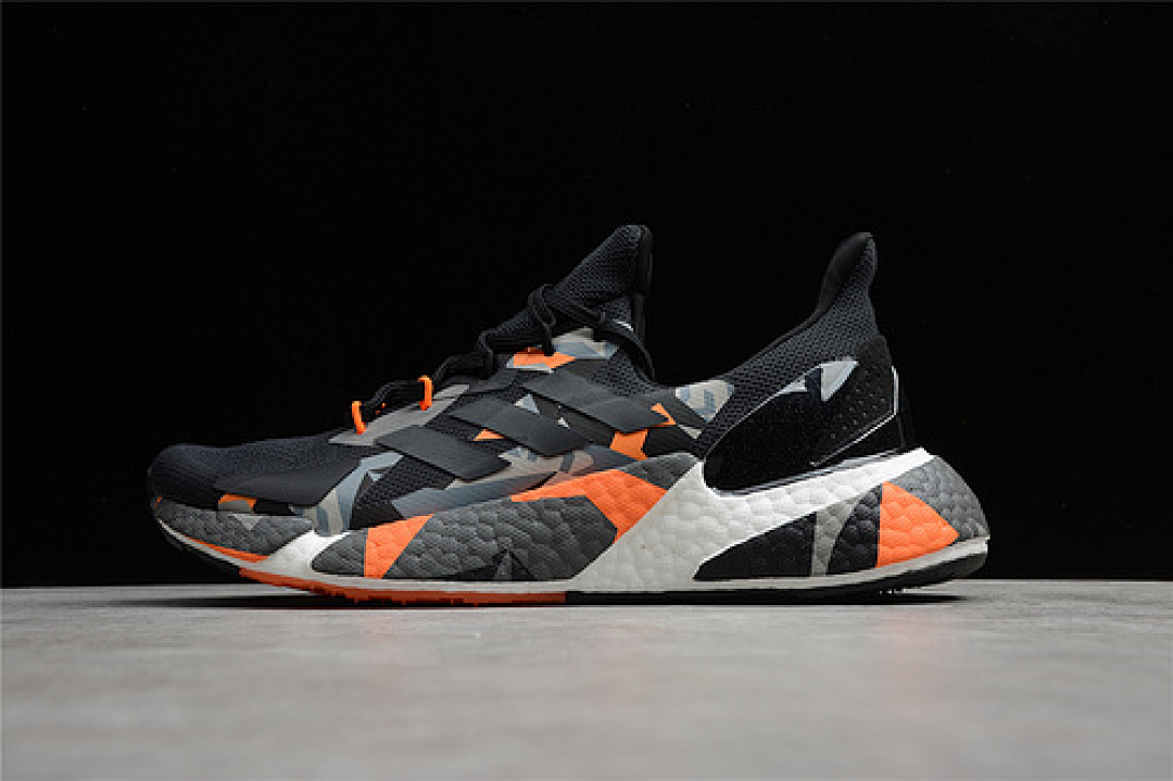 X9000L4 SHOES CORE BLACK/CORE BLACK/SIGNAL ORANGE · FW8413, photo 1