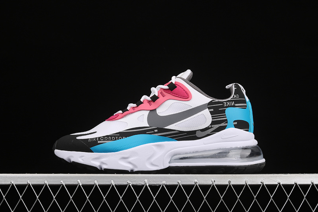Unbranded [DA4303-100]-[AIR MAX 270 REACT SUMMIT WHITE/BLACK/LASER BLUE/IRON GREY]-[UNSIEX:36-45], photo 1